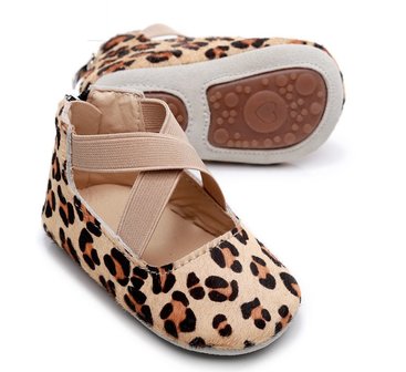 Babyschoenen leer caramel