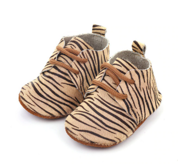 Leren Baby Mocassin Lion