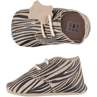 XQ Leather Little Shoes Zebra