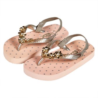 XQ Kinder meisjes Slippers Gold Flower