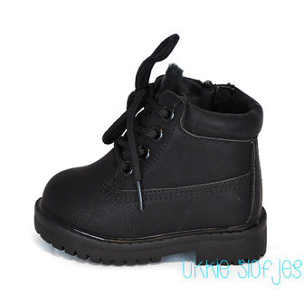 Rock and Joy Laarzen Timby Black Gevoerd 