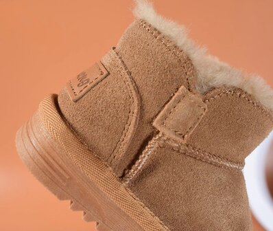 politicus Meestal Taalkunde Baby Suede Leren Snowboots MT19-21