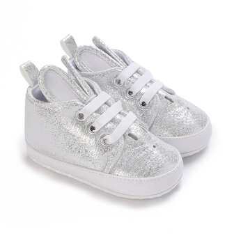 Baby Sneaker Bunny Silver 