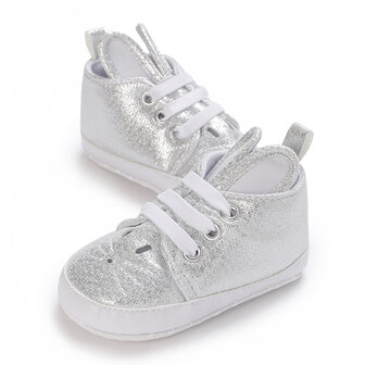 Baby Sneaker Bunny Silver 