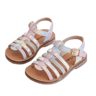 Kindersandalen rainbouw hologram meisjes