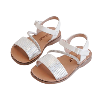 Kindersandalen Disco White