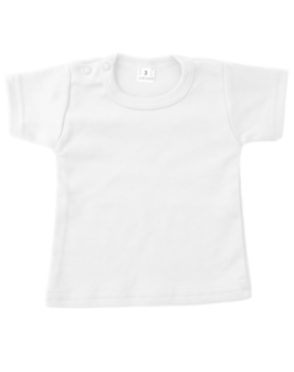 Baby T-Shirt Wit met korte mouwen katoen