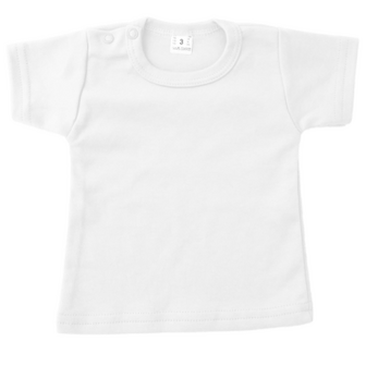 Baby T shirt wit katoen