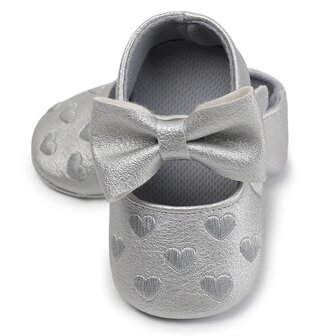 Baby Ballerina Hartjes Silver