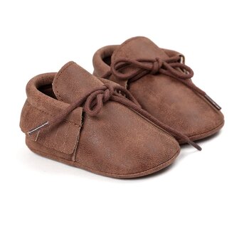 Baby Mocassin Fringe Paris Brown 