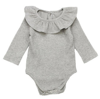 Baby Romper Grijs Knitted