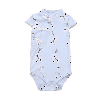 Baby Romper Cheonsam Blue