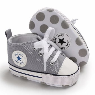 Baby Gympen Chuck grijs babyschoenen maat 19 20