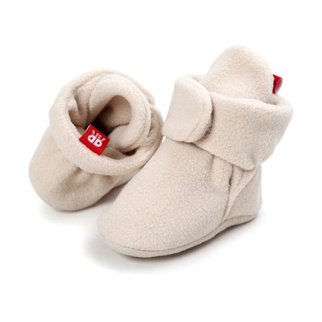 Baby Sloffen Fleece Beige