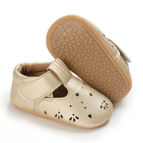 Vermaken scheren Torrent Babyschoenen Ballerina Yasmin Gold