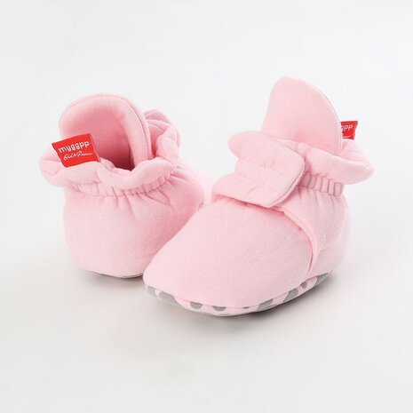 Baby Sloffen Katoen Roze 