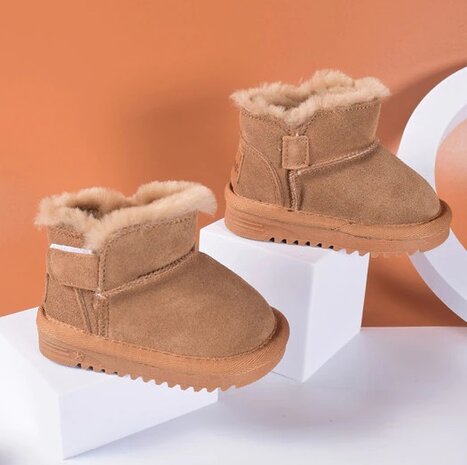 politicus Meestal Taalkunde Baby Suede Leren Snowboots MT19-21