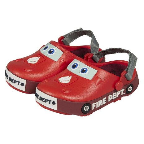 Kinder Clogs Tuinklompen 3D Brandweer 