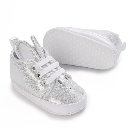 Baby Sneaker Bunny Silver 