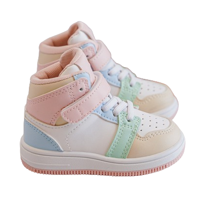 Hoge Kinder Sneakers Pastel