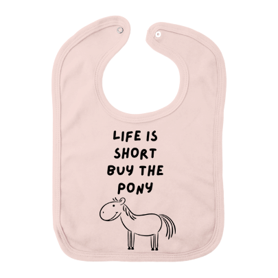 Babyslabbetje custom gepersonaliseerd pony