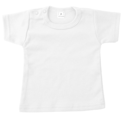Baby T shirt wit katoen