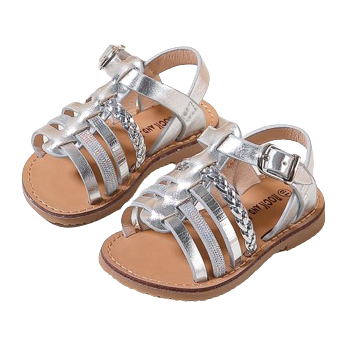 Kindersandalen Silver meisjes bandjes