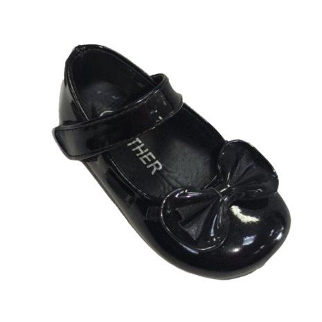 Kinder Ballerina Bow Black