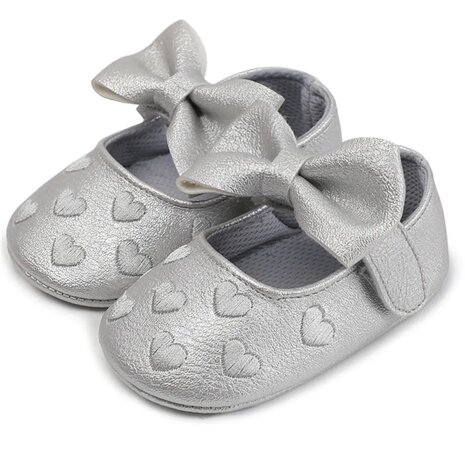 Baby Ballerina Hartjes Silver