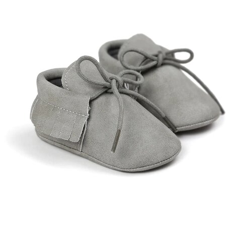 Baby Mocassin Fringe Paris Grey