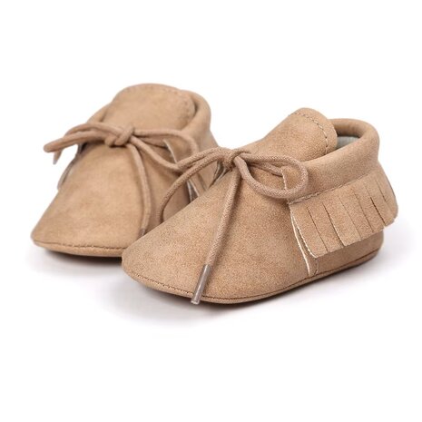 Baby Mocassin Fringe Paris Sand