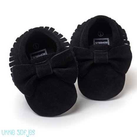 Baby Mocassins Suede Black