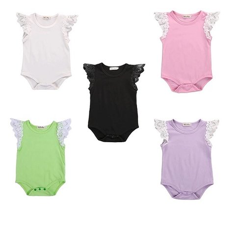 Baby Romper Lace Zwart