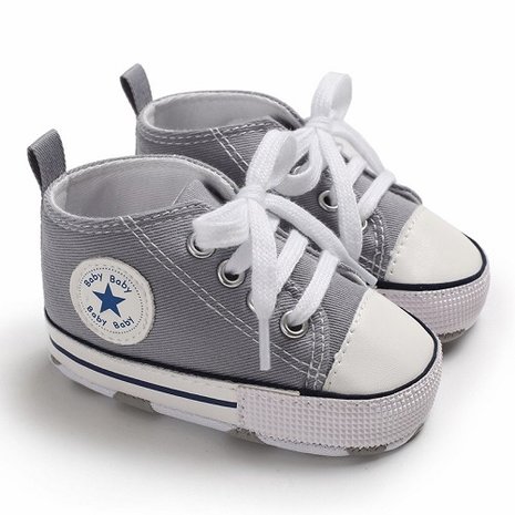 Baby Gympen Chuck grijs babyschoenen maat 19 20