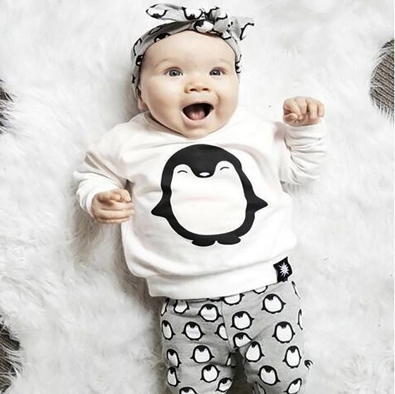 Absoluut Antarctica Speel Baby Kleding Set Penguin Maat 60-80