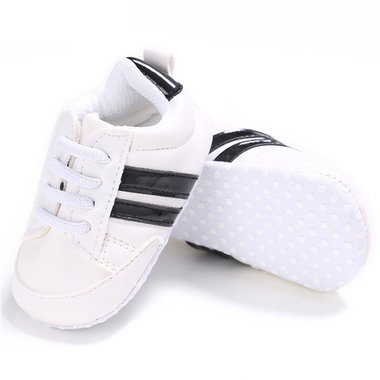 Baby Sneakers Striped Black Maat 17-20