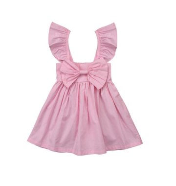 Baby Jurkje Pink Bowknot Maat 70