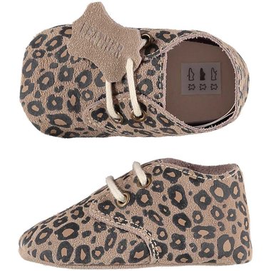 XQ Leather Little Shoes Luipaard Maat 18