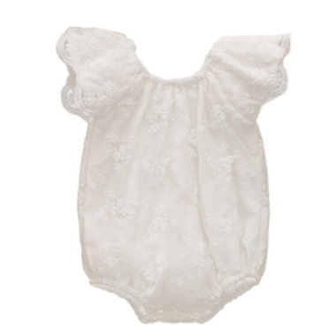Baby Romper White Lace Maat 70&80