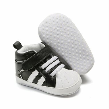 Baby Sneaker Sporty Black Maat 18-20