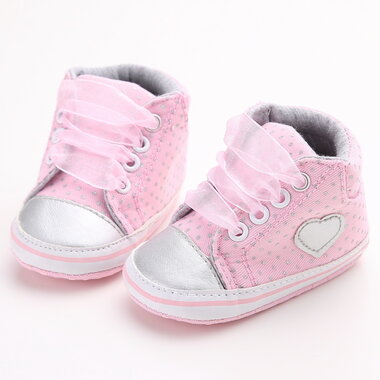 Baby Sneaker Lace-Up Pink Maat 18&20