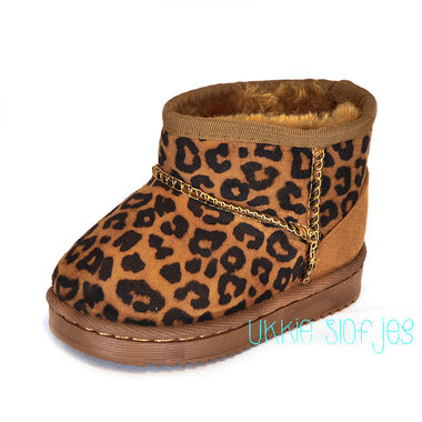 Kinderlaarzen Snowboots Leopard Maat 22-24