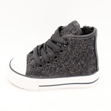 Kinder Gympen Glitter Black Maat 23
