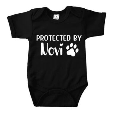 Custom Babyromper korte mouwen Protected By