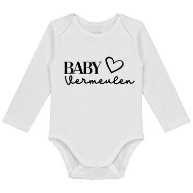 Custom Babyromper lange mouwen Baby 🖤