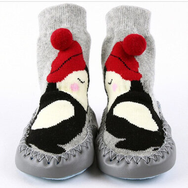 Baby AntiSlip Sok Sloffen Pinguins Maat 18