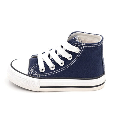 Hoge Kinder Gympen Cotton Navy Maat 21&23