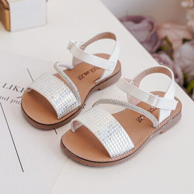 Kindersandalen Disco White Maat 19-24