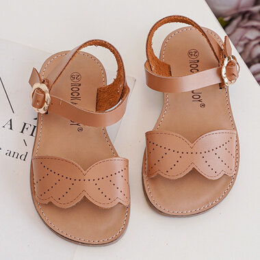 Leren Kindersandalen Leaves Maat 19-24