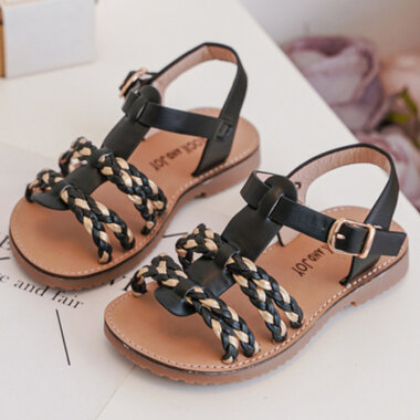 Kindersandalen Tressé Black Maat 19-24